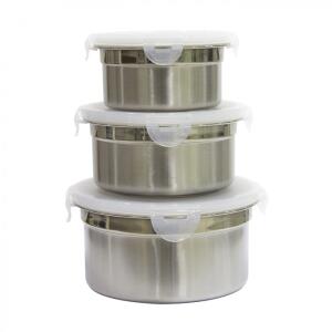 طقم ثلاث حوافظ بغطاء