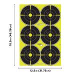 Targets Bullseye 12 x 18, 8pcs [ Allen 15355 ] - هدف رماية غير لاصق