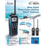 ايكوم لاسلكي بحري يدوي مصرح من هيئة الاتصالات ICOM IC-M25 VHF MARINE