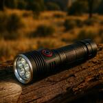 كشاف وميض البراري يدوي حجم متوسط للصيد والتخييم بسطوع عالي 3100LM