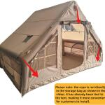 خيمة ربيع الصمان للرحلات والسفر قابلة للنفخ بجودة عالية وضد الماء