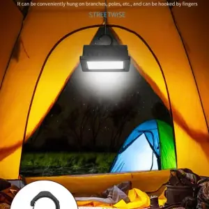 إضاءة ليد W897بقاعدة قابلة للتحكم سطوع عالي للرحلات والتخييم بشاحن تايب سي