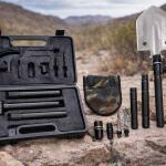 مجموعة مجرفة وفأس تكتيكية قابلة للطي متعددة الوظائف من الفولاذ عالي الكربون للتخييم والصيد