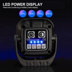 إضاءة الرحّال Mini ليد صغيرة الحجم بقاعدة وإضاءة قوية مناسبة للرحلات والصيد والتخييم شرايح ليد - عدة ألوان