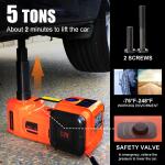 رافعة (الفزعة) كهربائية هيدروليكية أوتوماتيكية للسيارات 5 طن، 12 فولت، بإرتفاع 36 سم