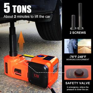 رافعة (الفزعة) كهربائية هيدروليكية أوتوماتيكية للسيارات 5 طن، 12 فولت، بإرتفاع 36 سم