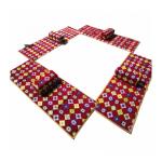 طقم مدات مبطنة ارضية متكاملة قابلة للطي مثالية للبر، الصحراء، المنزل و الحدائق