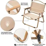 كرسي تخييم خفيف قابل للطي وسهل الحمل للرحلات والتخييم