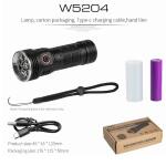 كشاف وميض البراري يدوي حجم متوسط للصيد والتخييم بسطوع عالي 3100LM