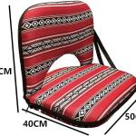 كرسي قابل للطي مع مسند ظهر قابل للتعديل ومقعد واسع، هيكل معدني، بتصميم تراثي