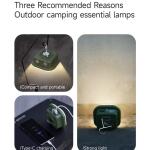 إضاءة رفيق الراجلة للرحلات والتخييم بسطوع عالي قابلة للتحكم بالإضاءة