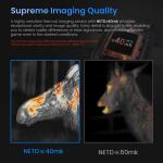 منظار وكاميرا تصوير احترافية مقاس احادي العدسة بدقة حرارية 384 × 288