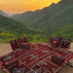 جلسة ارضية متكاملة قابلة للطي 8 أشخاص - نقشة ملكية