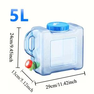 جركل ماء 5 لتر محمول عالي الجودة للنزهات والرحلات